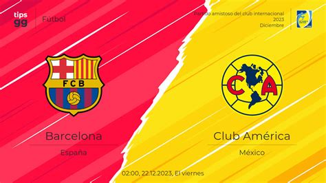 Nov 18, 2023 · Barcelona have reached an agreement to play a friendly in the United States just before Christmas. The Catalans will take on Club América from Mexico on December 21 in Dallas at the Cotton Bowl. 